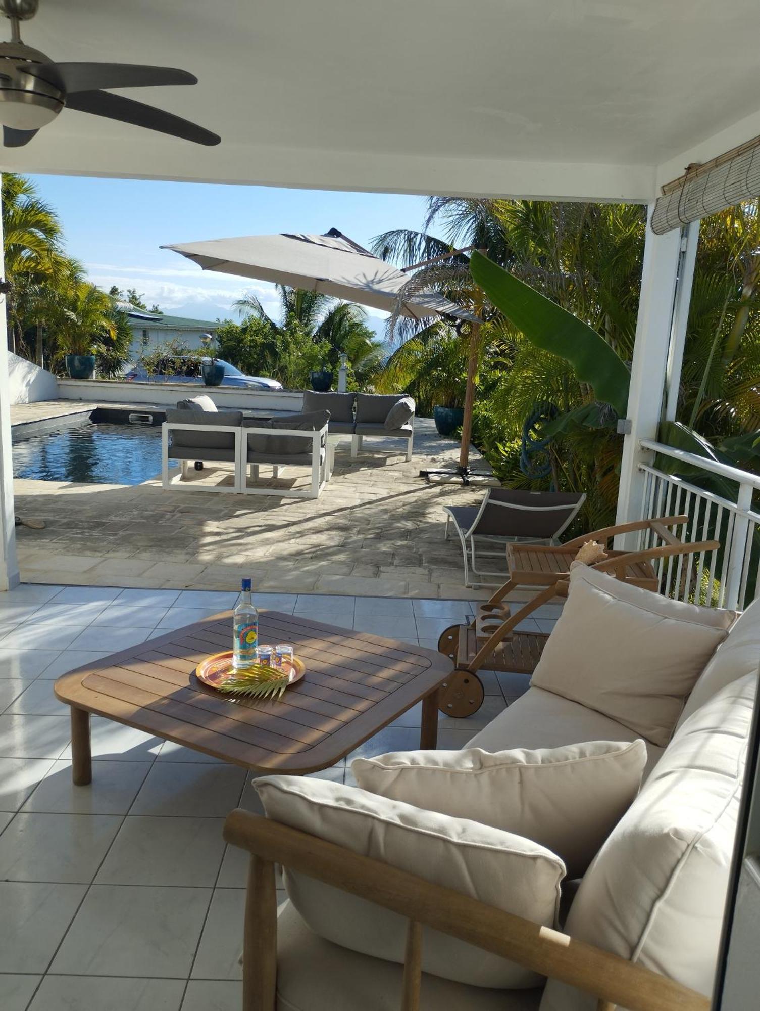 Bas De Villa Vue Mer Avec Deux Chambres Grand-Bourg  Extérieur photo
